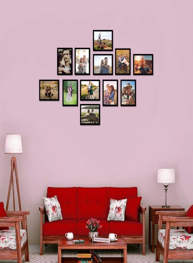 i2 Frames 12 Individual Wall Hanging Collage Photo Frames Black with 12-6x8 Inch - Image 2